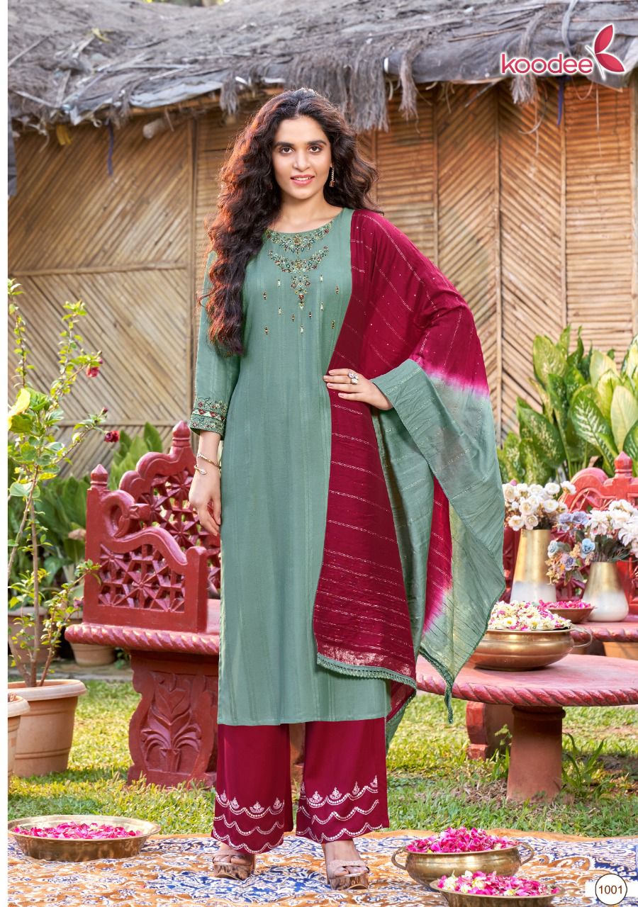 Koodee Pehchan 7 New Ethnic Wear Designer Fancy Kurti Bottom With Dupatta Readymade Collection